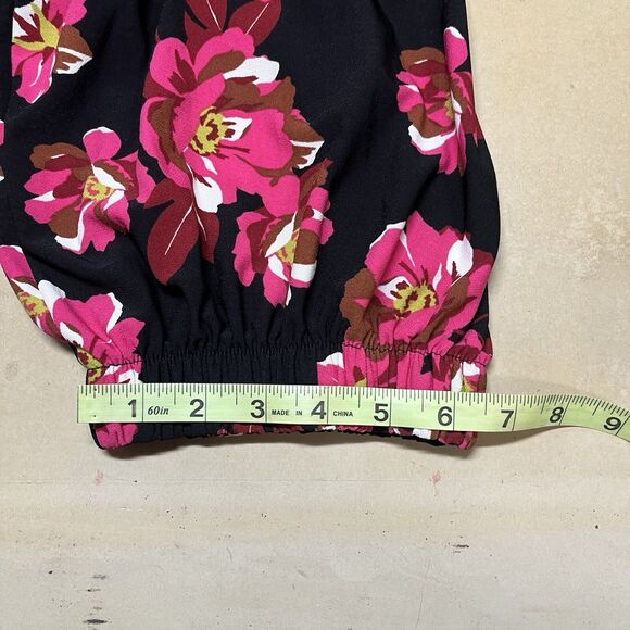 Halogen Womens Dark Floral Top Size 4X Bishop Sleeves Office Bloomcore Heavy - Picture 12 of 12